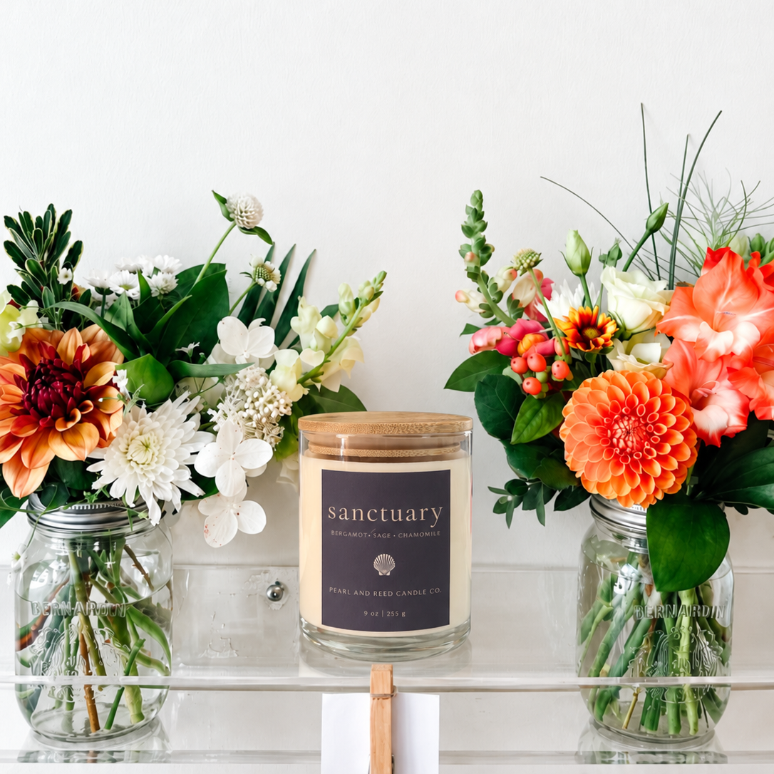 Pearl & Reed Sanctuary coconut-soy candle with bergamot, sage and chamomile