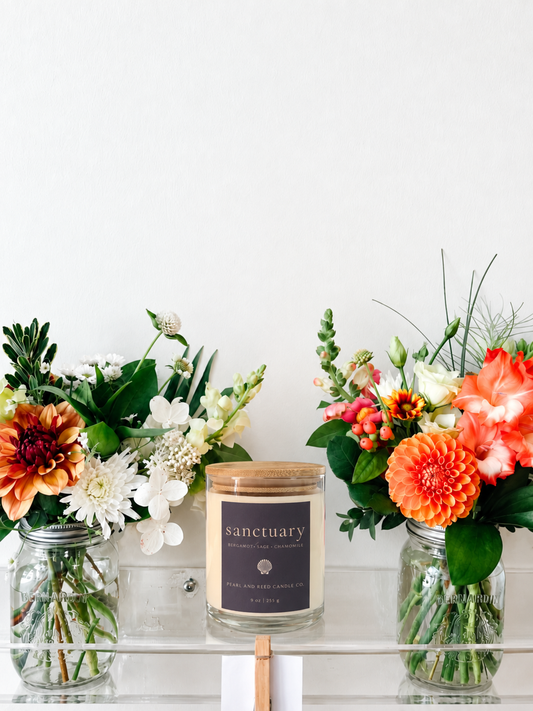 Pearl & Reed Sanctuary coconut-soy candle with bergamot, sage and chamomile