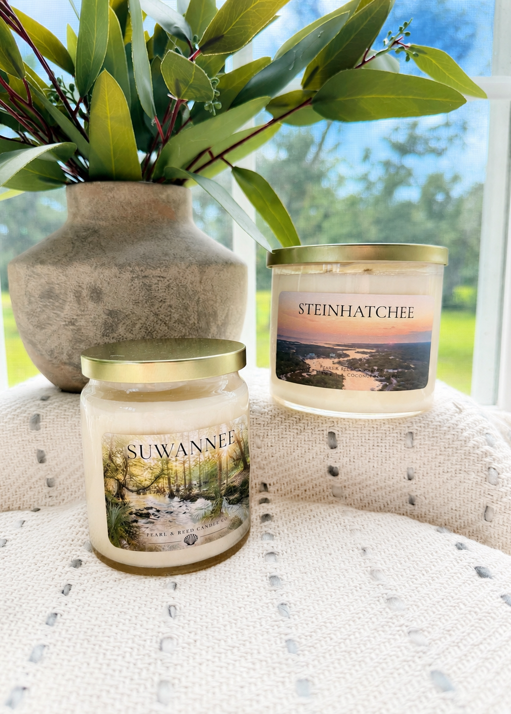 Where We Live Florida coastal candle label options by Pearl & Reed
